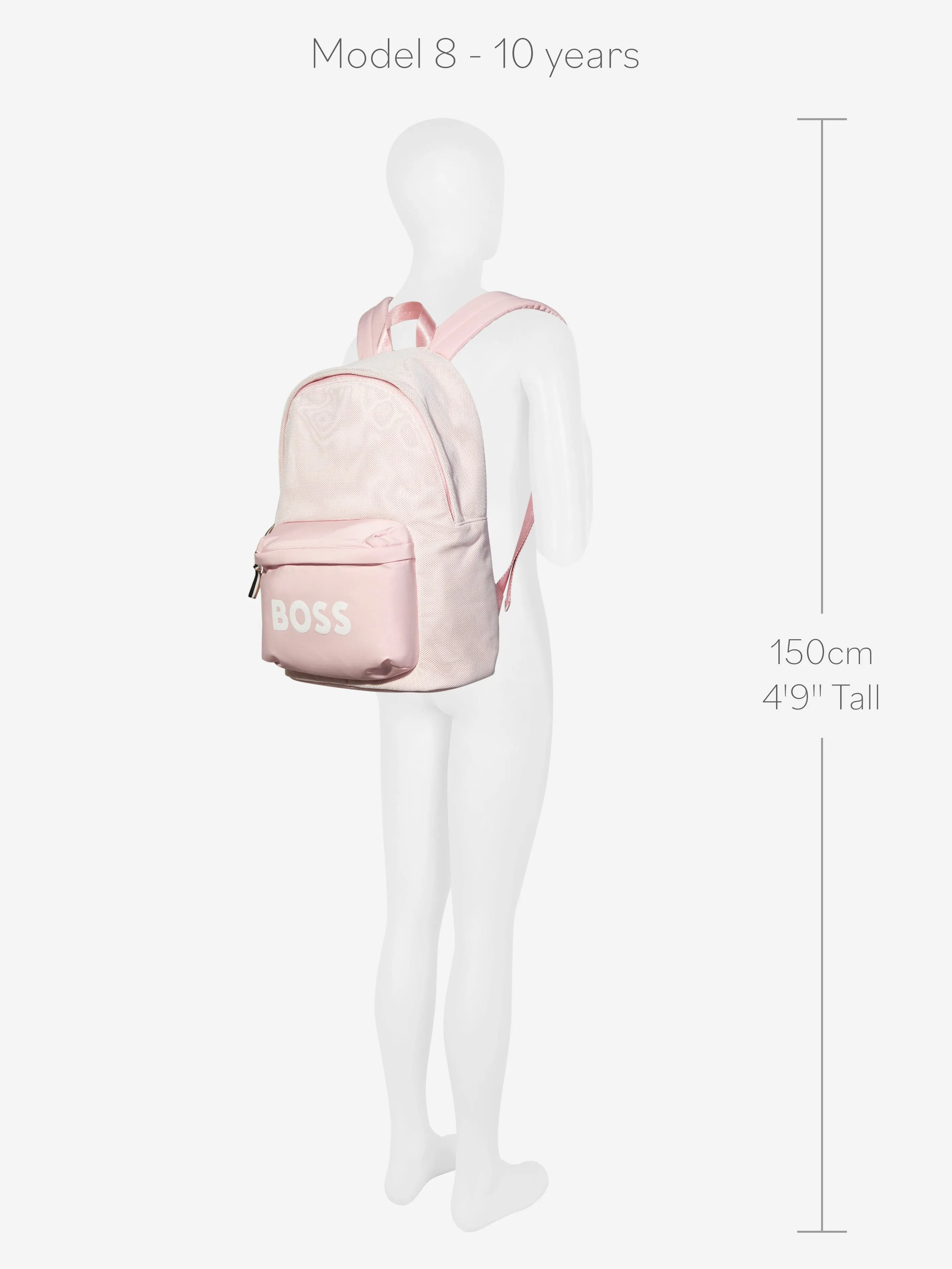 BOSS Girls Logo Backpack In Pink