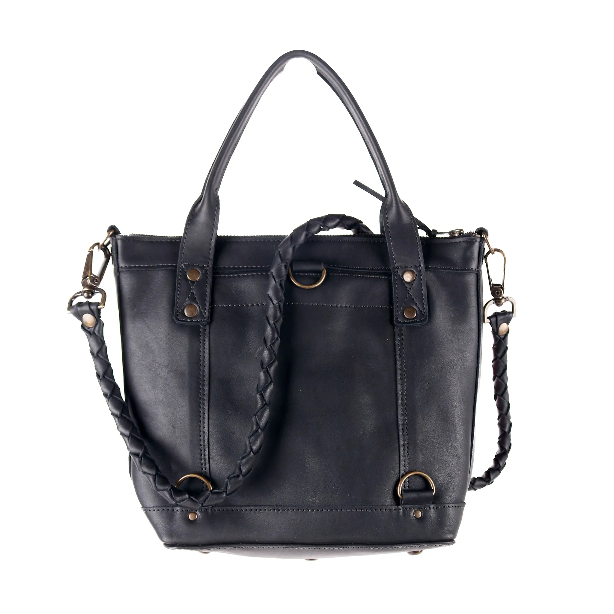 THE PERFECT BAG - POCKETLESS MINI - OOAK HUIPIL - BLACK - NO. 12479